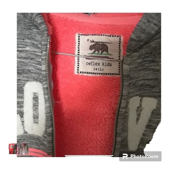 🌼🌼Reflex Kids gray hoodie Preloved 14🌼🌼 - Picture 2 of 2